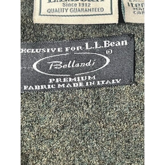 L.L Bean Bellandi Womens Green Boiled Wool Jacket Chore Coat  Classic Outdoor XS - Picture 7 of 10